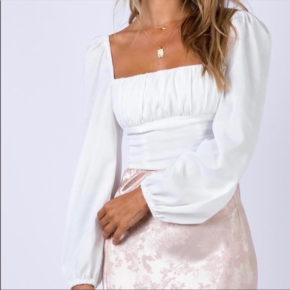 Princess Polly ARIAH Long Sleeve Top Size 0 2 - Picture 2 of 10